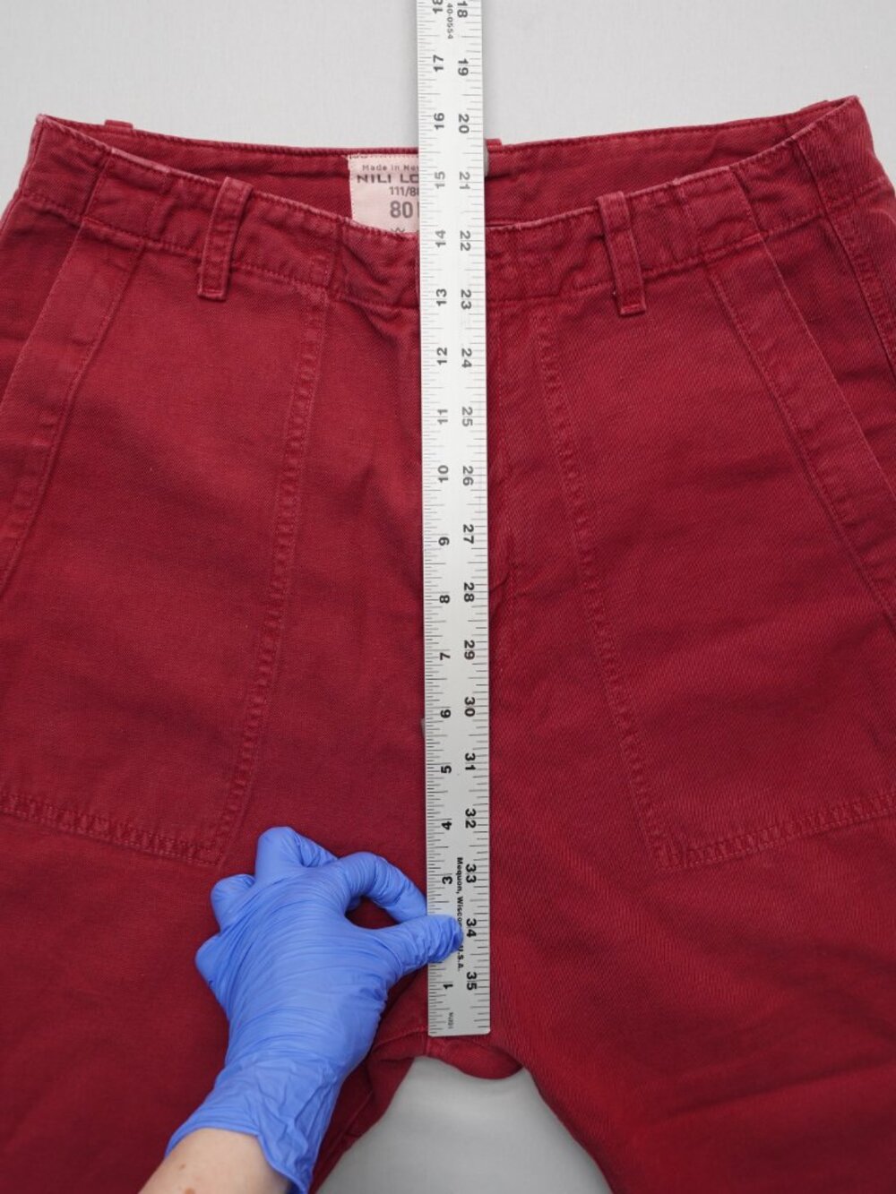 Nili Lotan Luna Linen Blend Pants in Sunkissed Red Size 6 - Picture 10 of 12